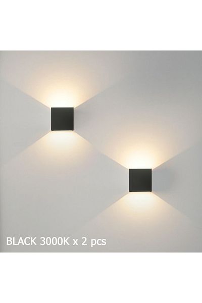 Choice Warm White (2700-3500K) Black 2Pcs Litu LED Intelligent Motion Sensor Wall lamp 6W With Battery Char