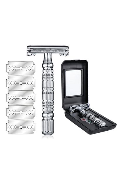 Choice Butterfly Double Edge Safety Razor Shaver Beard Barber Wet Shaving Twist Open For Men Women With ...