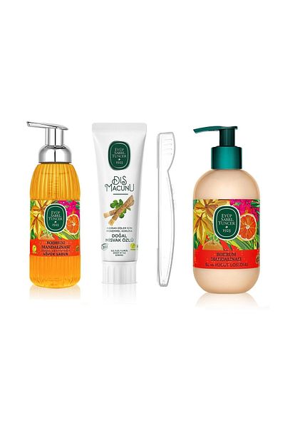 Eyüp Sabri Tuncer Eyüp Sabri̇ Tuncer Bodrum Mandalin Series2 (Foam Soap 500ml, Lotion 280 Ml, Tooth Paste 90 ml)