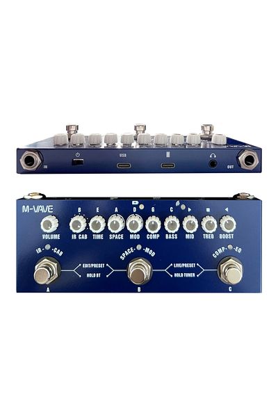 Choice for Bass M-VAVE CUBE BABY Portable Multifunctional Bass Combined Effect Pedal with Wireless Music Pl