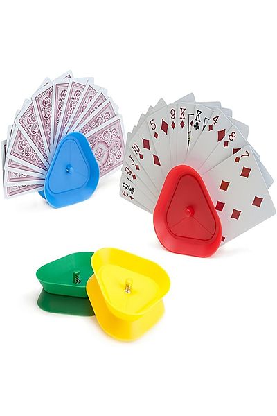 Choice polychrome 4-piece/Set Triangle Hands-free Game Card Holder, Board Game Poker Holder, Mother's Day T
