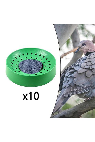 Kesoto 10 Pieces Plastic Pigeon Nest with Mat Pet Bird Supplies Pigeon DEN Reusable Bird Nesting Bowls f...