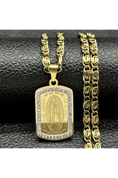 Choice 50cm WZ GD Catholic Our Lady of Guadalupe Necklace for Women Men Stain...