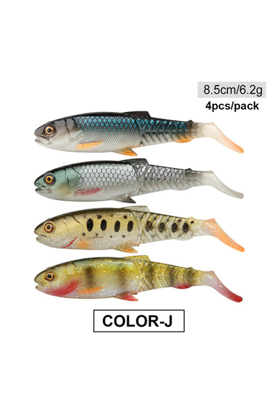 Choice طُعم صيد ناعم من Color-J Spinpoler Predator، طُعم سباحة، ذيل مجداف، طُ...