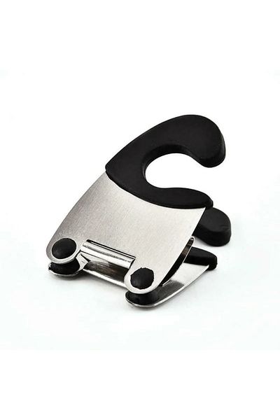 Choice Black Pot Spoon Holder Pot Clip Holder Anti Scald Silicone Grip for Spoon Spatula Fork Cooking Utens