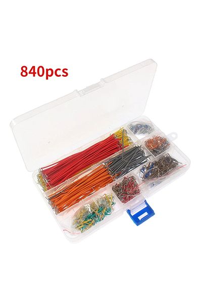 YTDMEN 140pcs 140/350/560/840pcs Breadboard Jumper Wire Kit With Box 14 Lengths Assorted, For Bread Board C