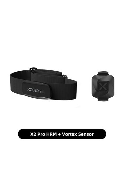 XOSS مجموعة 2 XOSS X2 Pro مستشعر معدل ضربات القلب وحزام الصدر المستقل وجهاز م...