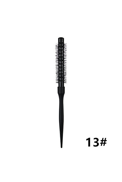 Choice مشط شعر أسطواني دائري أسود 13 مم، فرشاة تصفيف الشعر، مشط نايلون أسطوان...