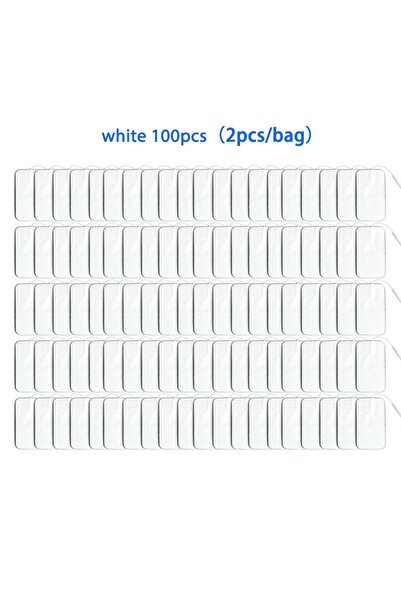Choice1 100 قطعة بيضاء 5 × 9 سم وسادات أقطاب كهربائية من القماش غير المنسوج 5...