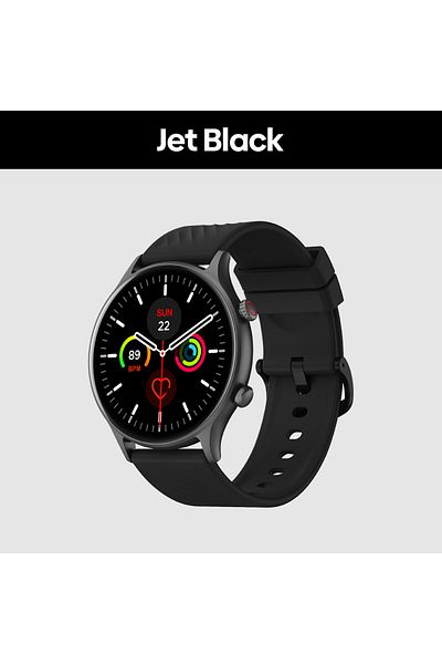 Zeblaze Jet Black Zeblaze Btalk 2 Lite Smart Watch Large 1.39 inch HD Display Bluetooth Phone Calls 24H Heal