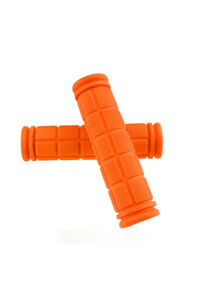 Choice Orange 1Pair Bicycle Handlebar Grips Anti-skid Bike Handle Bar Grips Rubber Covers Fixed Gear BMX MT