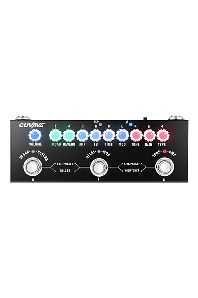 Choice Black CUVAVE CUBE BABY Portable Multifunctional Electric Guitar Combined Effect Pedal with Wireless