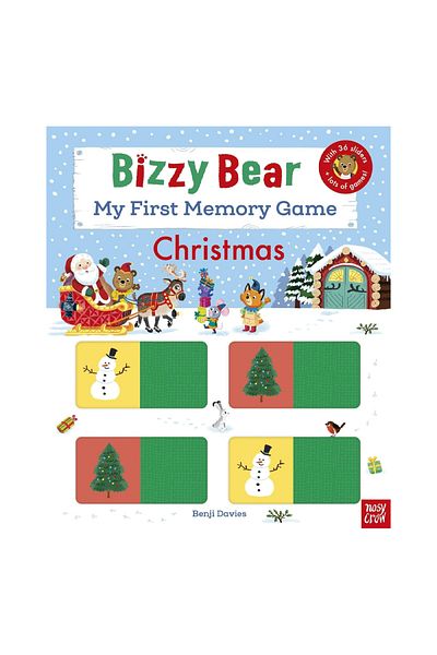 Nosy Crow Bizzy Bear My First Memory Game Book - Christmas