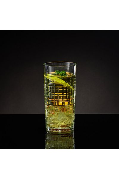Ambition Set 6 pahare long drink 350ml, sticla, Jack
