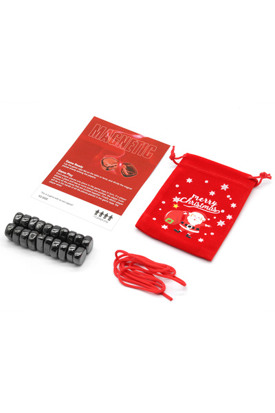 Choice مغناطيس حجر المغناطيس الأسود المصقول متعدد الوظائف لعيد الميلاد لتخفيف...