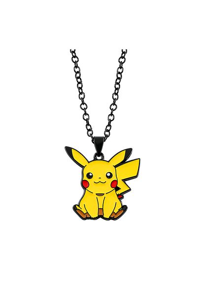 Takara Tomy Pikachu Anime Pokemon Metal Pendant Necklace, Cute Figure, Pikachu, Squirtle, Psyduck, Charmander, J