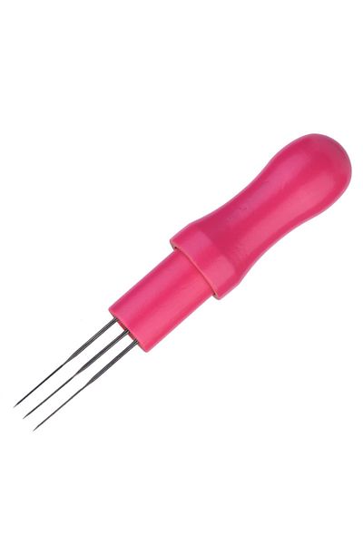 Choice 3 Rose red 1PC Wool Felt Needle DIY Craft Wood Hand Felting Needles Poke Needles For Beginner Handic