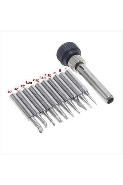 Choice 10PCs 10Pcs Soldering Iron Tips 900M Lead-Free Solder Iron Tip Replaceable Soldering Tip with Weldin