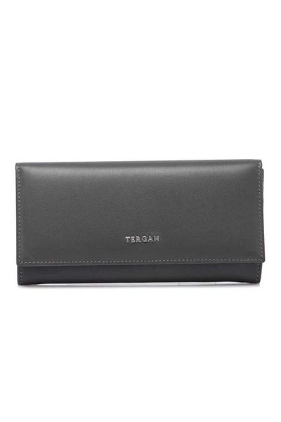 Tergan Gray Genuine Leather Women's Wallet - S1Cb 00005807 -E80
