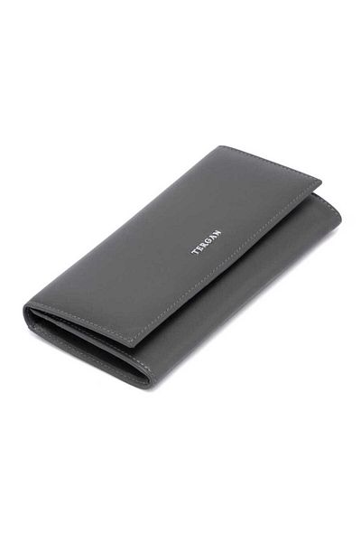 Tergan Gray Genuine Leather Women's Wallet - S1Cb 00005807 -E80