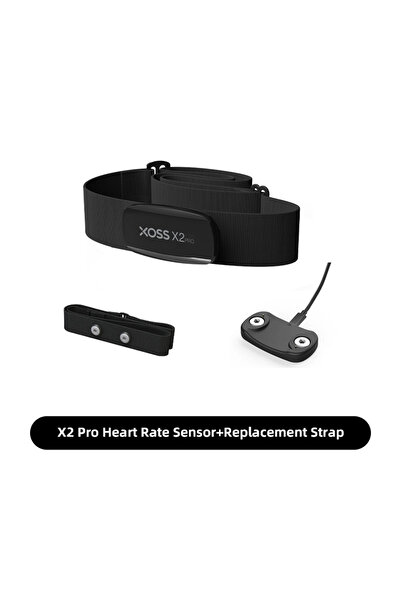 XOSS مجموعة 1 XOSS X2 Pro مستشعر معدل ضربات القلب وحزام الصدر المستقل وجهاز مراقبة معدل ضربات القلب وبلوتوث ANT+ Heal