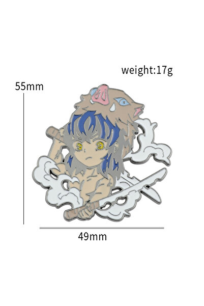Choice Hashibira Inosuke Japan Manga Demon Slayer Enamel Pins Kimetsu No Yaib...