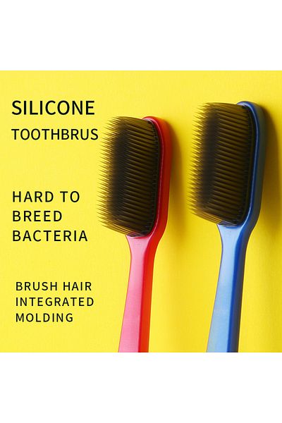 Choice 4 Toothbrushes Nano Silicone Toothbrush 4 Packages Adult Specific Toothbrush Suitable For People Wit