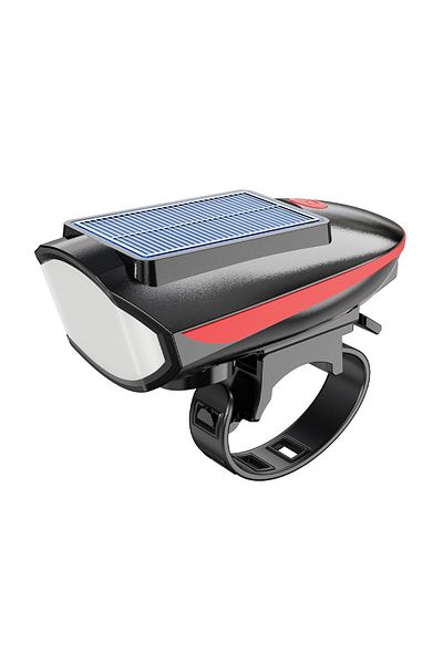 Choice 1000-3000 Mah 100-300 Solar Red Solar Rechargeable Bicycle Headlight Horn Light Mountain Bike Night