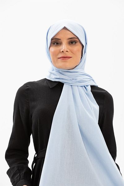 Eliş Şile Bezi Şile υφασμάτινο σάλι Ice Blue Bmv