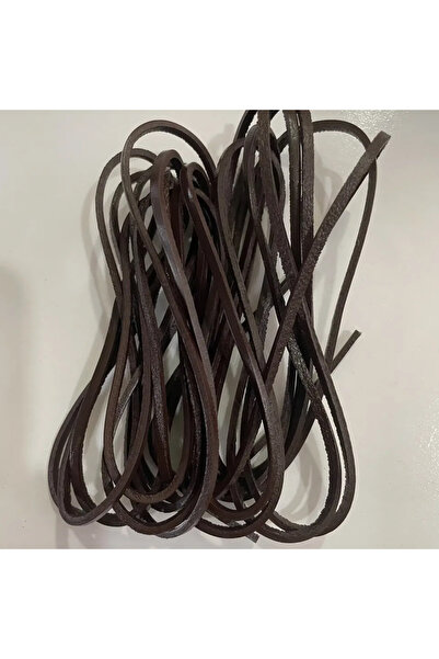 Choice حبل جلد البقر المستدير/المسطح بطول 5 ياردات، 2 × 3 مم، عالي الجودة، بط...