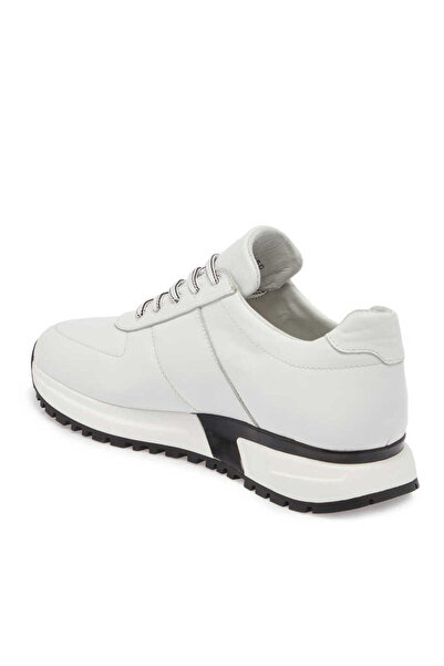 Tergan Beyaz Hakiki Deri Erkek Sneaker - E24ı1ay56617-a26