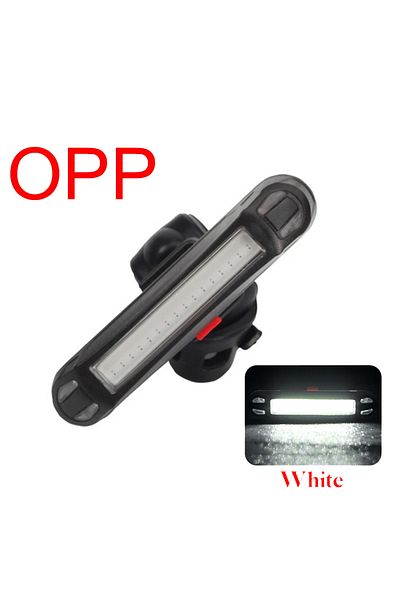 Choice 11034-White Ultra Bright Bike Tail Light USB Rechargeable Bicycle LED Rear Lamp for Road MTB Helmets