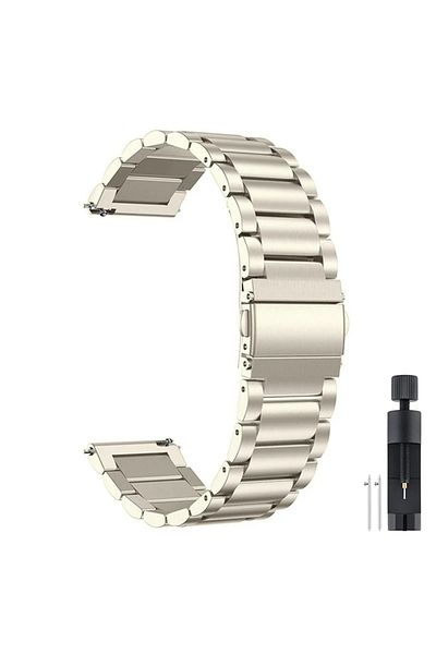Choice Galaxy Watch7 40mm Starlight Metal Strap For Samsung Galaxy Watch 7 5 4 40mm 44mm Stainless Steel Ba