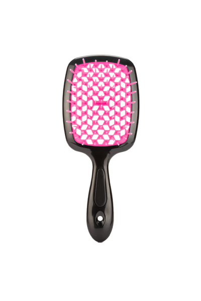 Choice مشط شبكي على شكل وردة سوداء، فرشاة تصفيف الشعر وفك تشابك الشعر، فرشاة ...