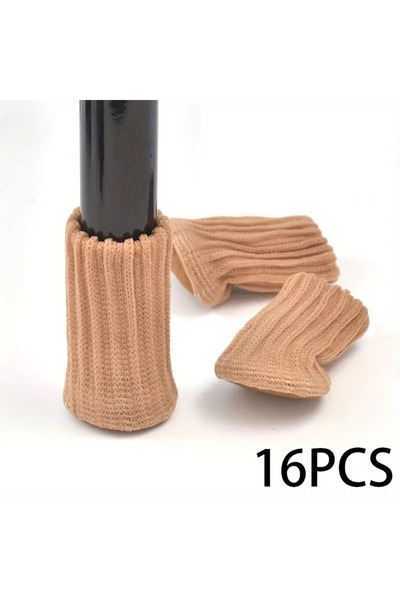 Choice khaki-16pcs 4/8/16PCS Chair Leg Socks High Elastic Chair Leg Floor Pro...