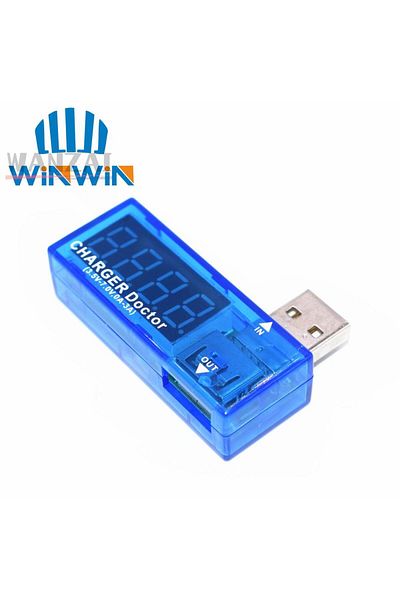 Bolantedz Digital USB Mobile Power charging current voltage Tester Meter Mini USB charger doctor voltmeter ...