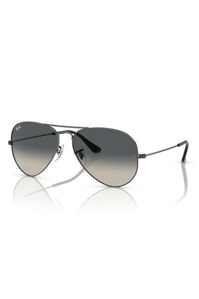 Ray-Ban Ray Ban Unisex Pilot Aviator Large Metal Sunglasses- Rb 3025 - Lense Size:55mm - Gunmetal