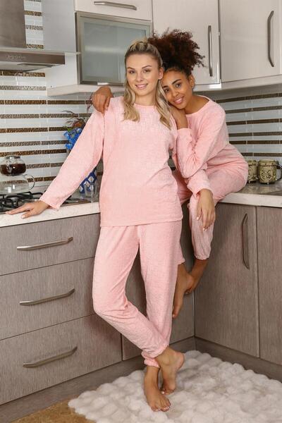 Mestore Fashion Line Women's Velvet Pajama Set 4183