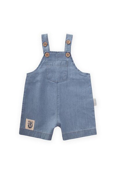 Cigit Salopetă din denim cu bretele 0-3 ani Albastru