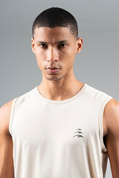 MARATON Regular Erkek Bisiklet Yaka Kolsuz Kil Rengi Atlet 22562