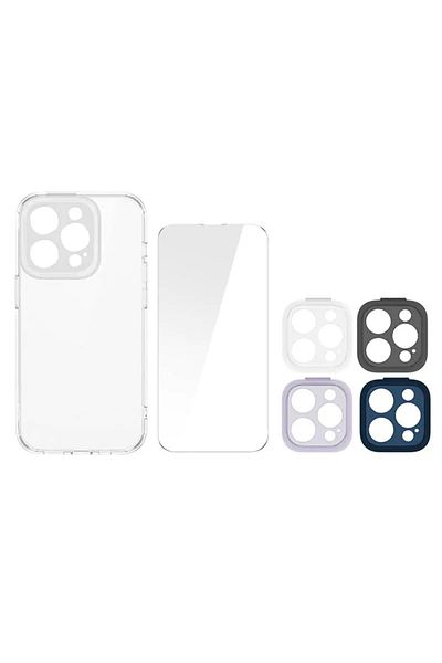 Baseus Baseus Illusion Series Case for iPhone 14 Pro Screen Protector And Cleaning Kit - Clear