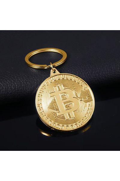 Choice أحدث سلسلة مفاتيح بيتكوين ذهبية اللون، سلسلة مفاتيح فرقة موسيقية، قلادة مفاتيح للنساء والرجال، مجموعة مجوهرات كهدية