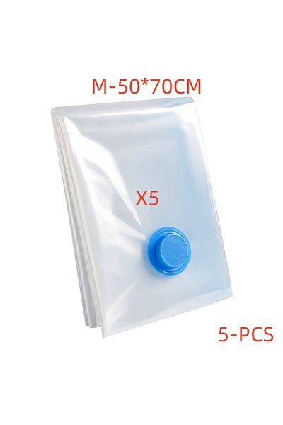 Choice M-5PCS 3-5PCS Vacuum Bag and Pump Cover for Clothes Storing Large Plastic Compression Empty Bag Trav