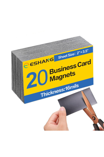 Choice 2 x 3.5 Inch ESHANG 20 Sheets 2x3.5 Inch Self Adhesive Magnetic Busine...