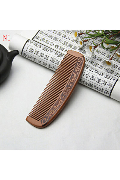 Choice مشط N1 من خشب الخوخ الطبيعي، أسنان قريبة، مضاد للكهرباء الساكنة، تدليك الرأس، أدوات صحة الشعر