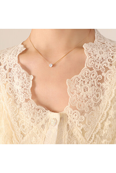 Choice قلادة بيري بوكس الذهبية الأنيقة المصنوعة من الفولاذ المقاوم للصدأ المق...