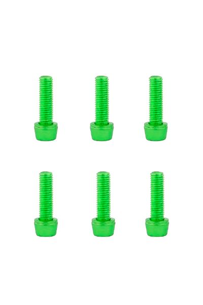 Choice Green 6PCS  Bike Stem M5 Stainless Steel Bolts, Bicycle Stem Bolts Screws, M5*18mm Stainless Steel B