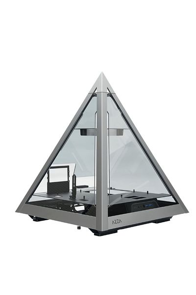 Azza Pyramid 804L - pyramid enclosure - extended ATX - Chassis - Tower - (PCI-e 4.0) - Silver