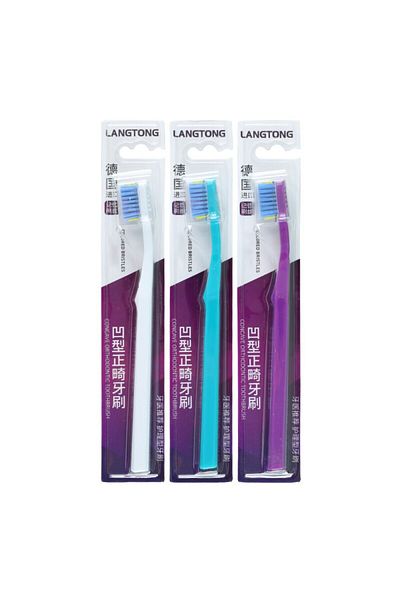 Choice 3pcs 3pc Clean Orthodontic Braces Adult Orthodontic Toothbrushes Dental Tooth Brush Soft Bristle Too