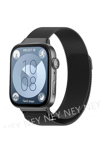 Choice For huawei fit 3 Black 01 Milanese Loop Band For Huawei Watch FIT 3 Strap smart Magnetic stainless s